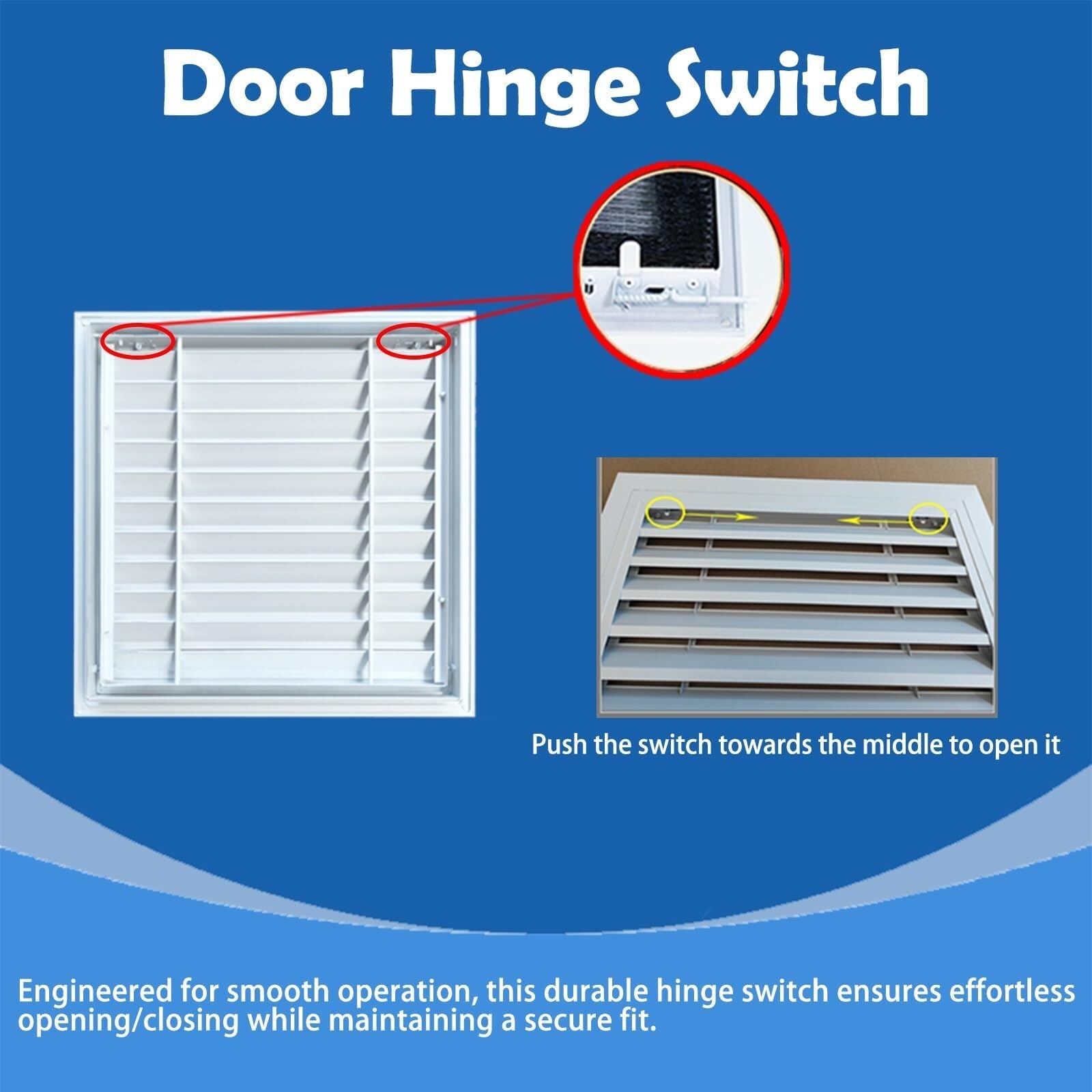 Cubiertas de ventilación de techo de pared de 150 x 150 mm, panel de acceso con puerta con filtro para un fácil acceso, placa de cubierta duradera con solapa (150 x 150 mm)