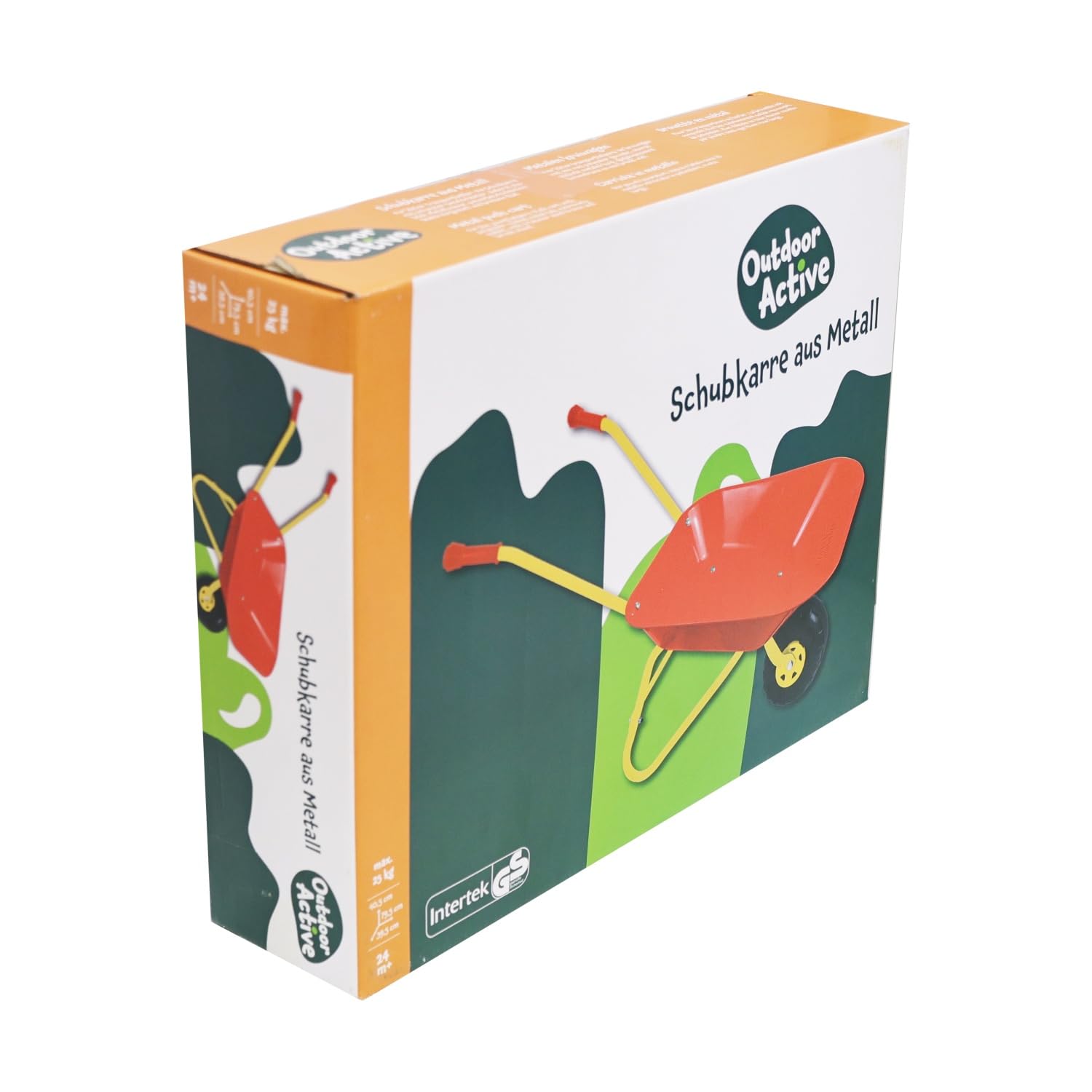 Outdoor Active 559 Brouette en métal Rouge pour Enfant