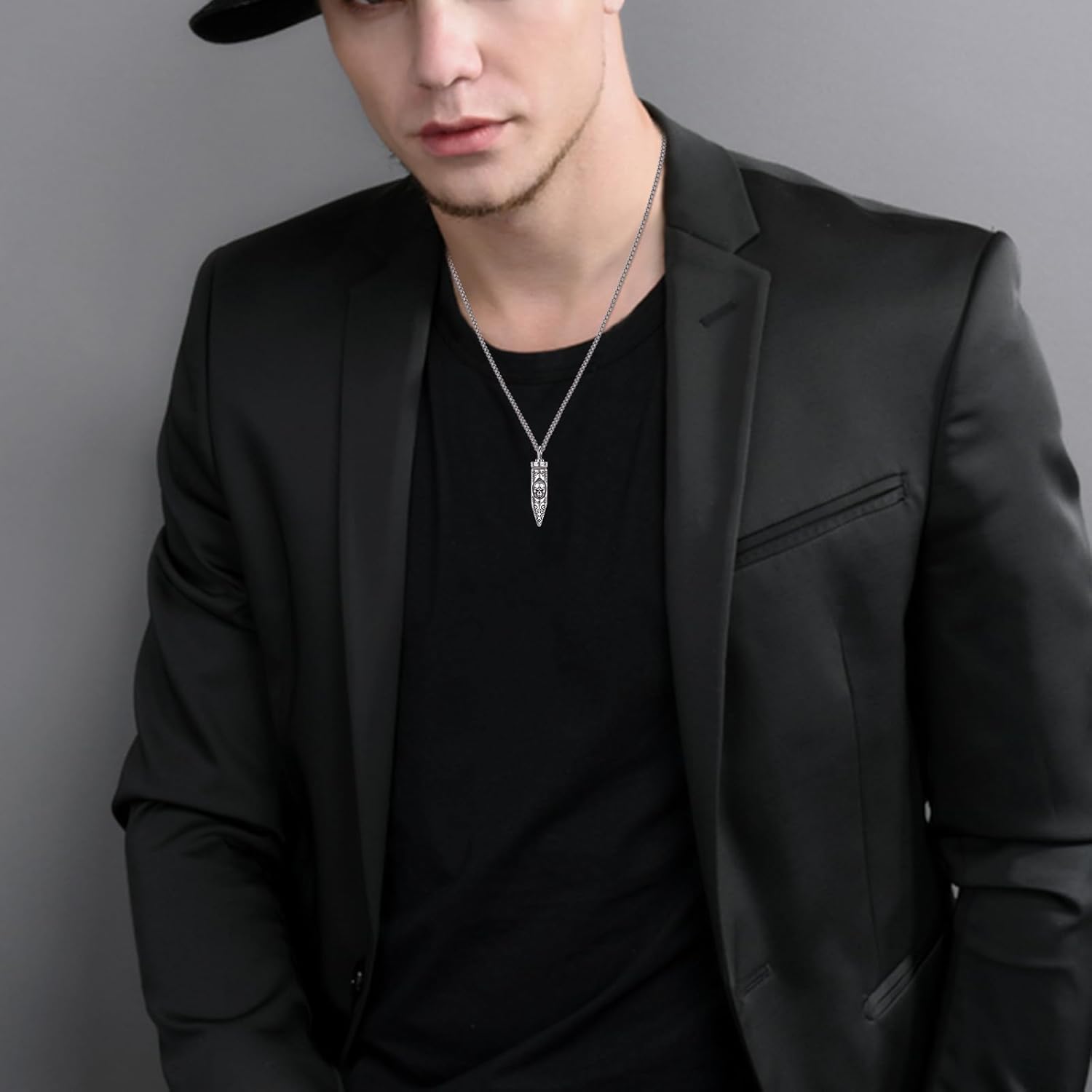 925 Sterling Silver Urn Cremation Pendant Necklace Keepsake Baptism Jewelry for Men Women Loss Of Loved Guitarist - Image 5