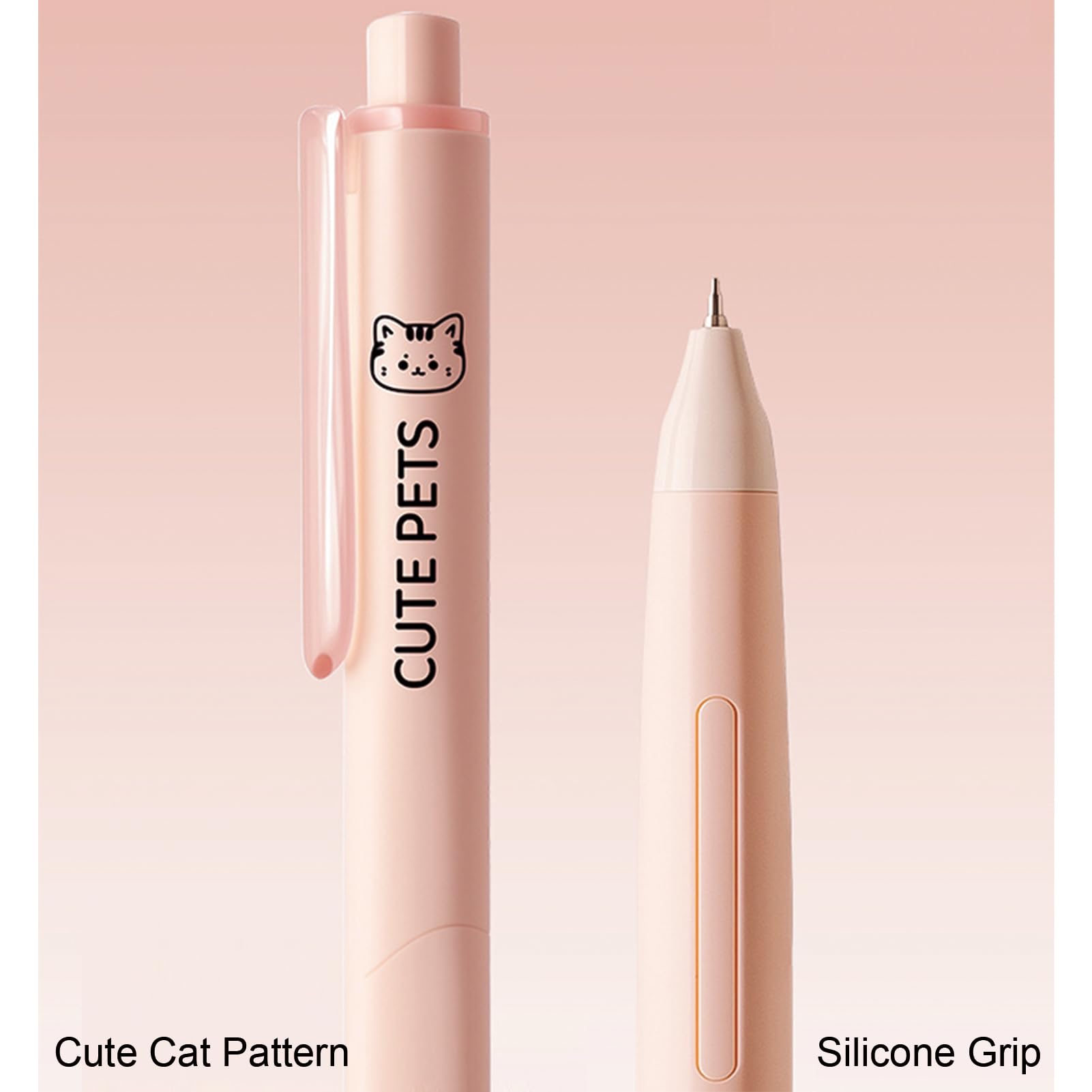Amazon.com: MOZXIRZ 4 Pcs Cute Cat Pens Silent Retractable Pens