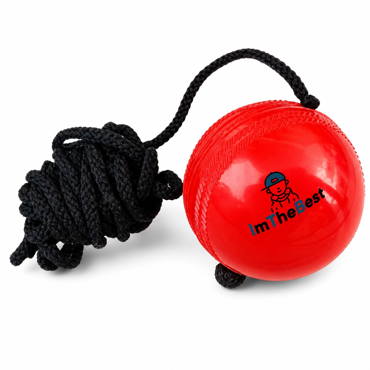 ImTheBest PVC Hanging Cricket Ball for Practice/Training for Boys, Girls, Kids Home Practice Balls Ideal for Indoor & Outdoor Batting, Heavy Training-image-26