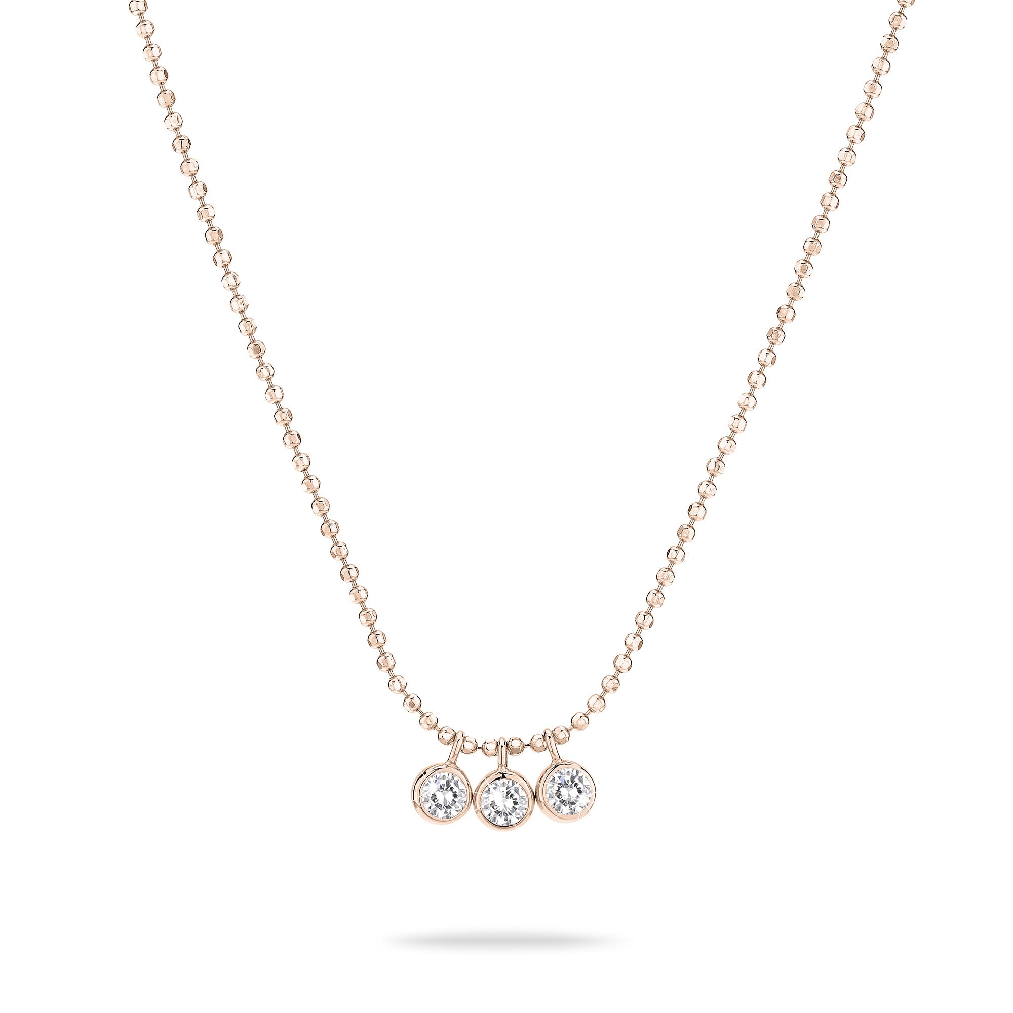 Tamaris Necklace TJ-0605-N-45 925 Silver IP Rose Gold, 45 cm, Stainless Steel, Cubic Zirconia