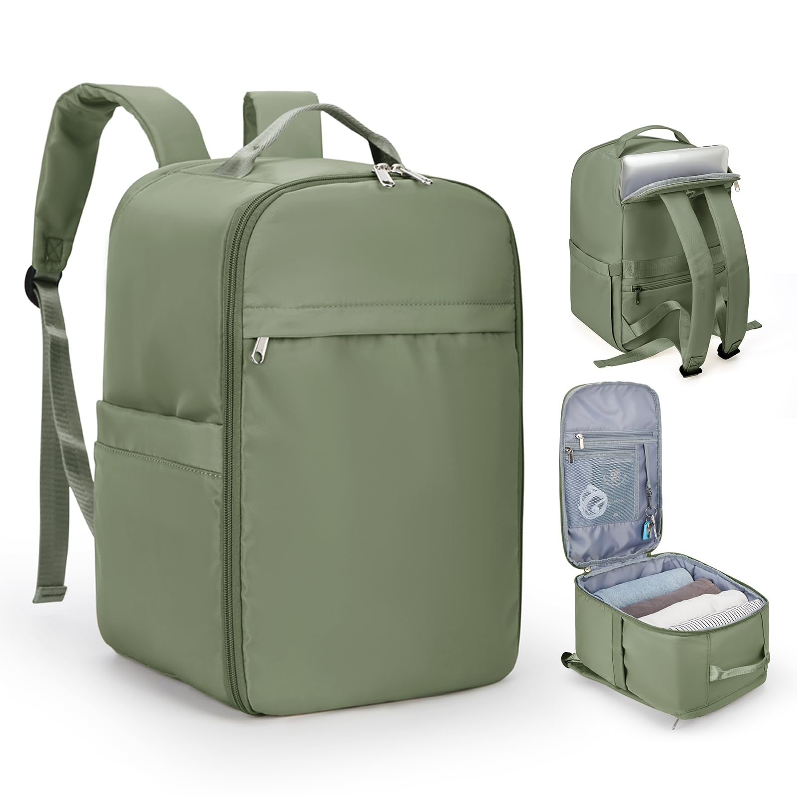 SZLX Zaino Ryanair 40x20x25 e 45x36x20 - Bagaglio a Mano Donna e Uomo, Borsa da Cabina Impermeabile per Laptop 14 Pollici, Zaino da Viaggio