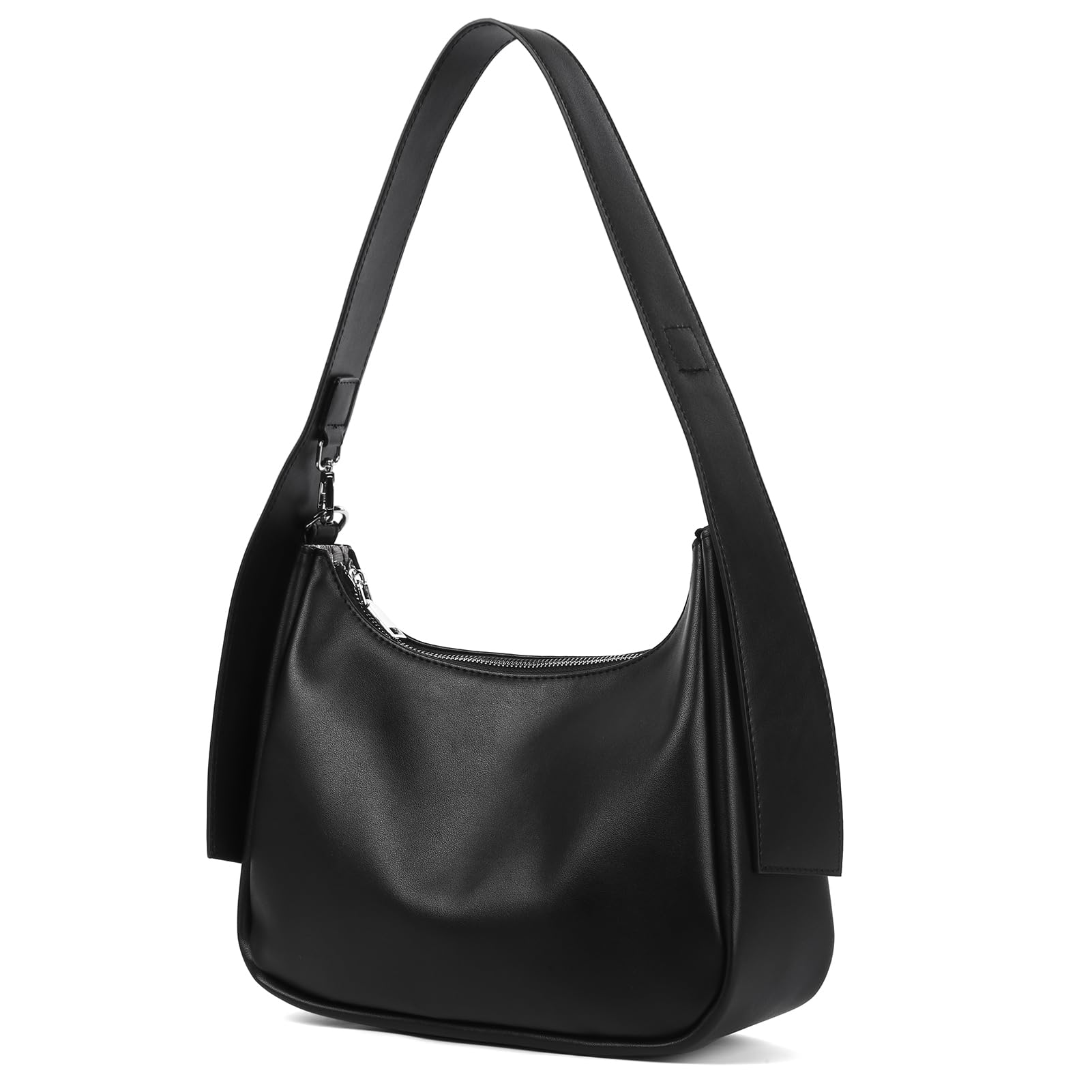 OHIW Women's Shoulder Bag Retro Classic Handbag Zipper Closure (Black 1)