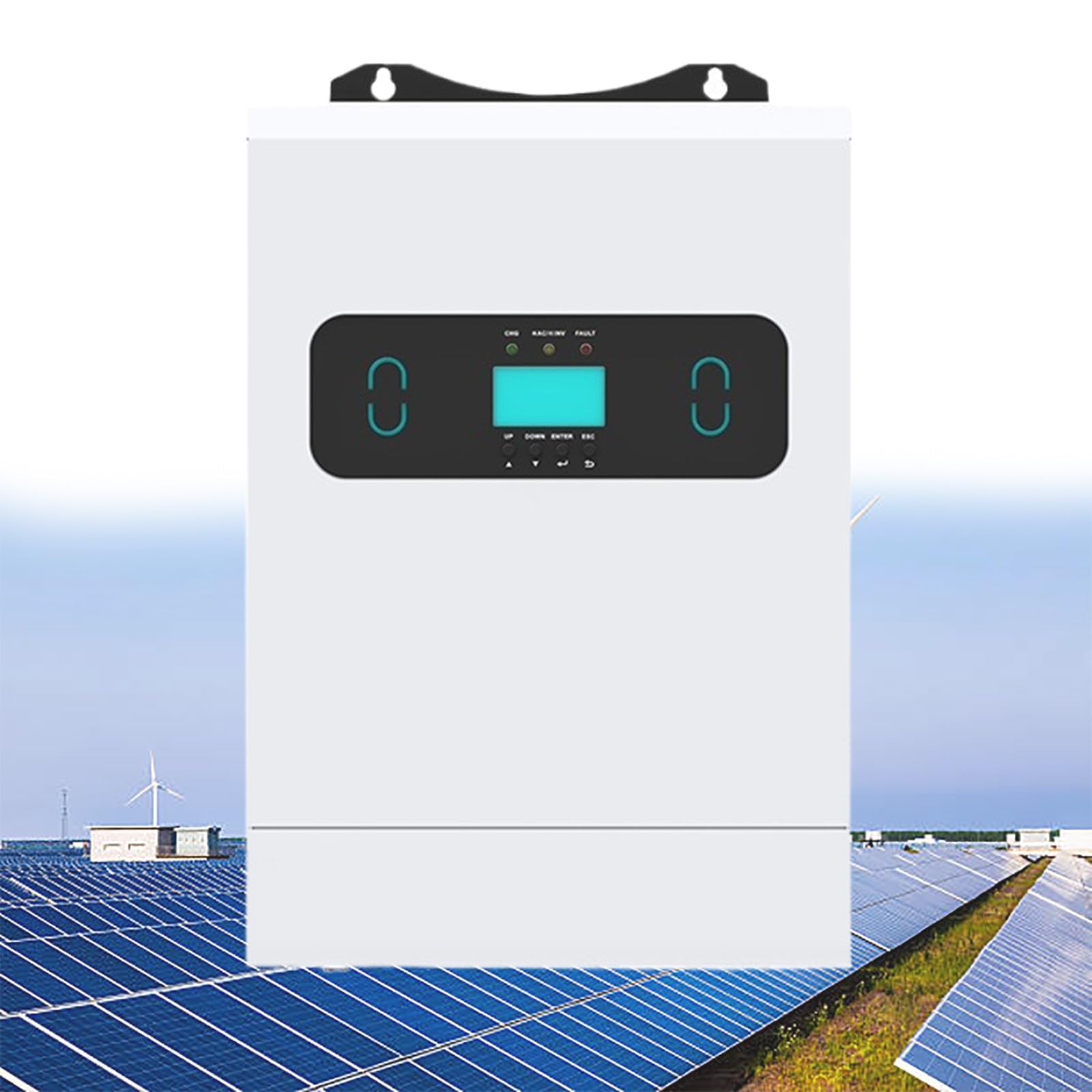 Inverter Ibrido Solare On/off-Grid da 3 kW AC220V, Due Carichi, Potenza in Uscita, MPPT, Caricabatterie Solare da 60 A, Potenza Massima Fotovoltaica in Ingresso di 3600 W,48V