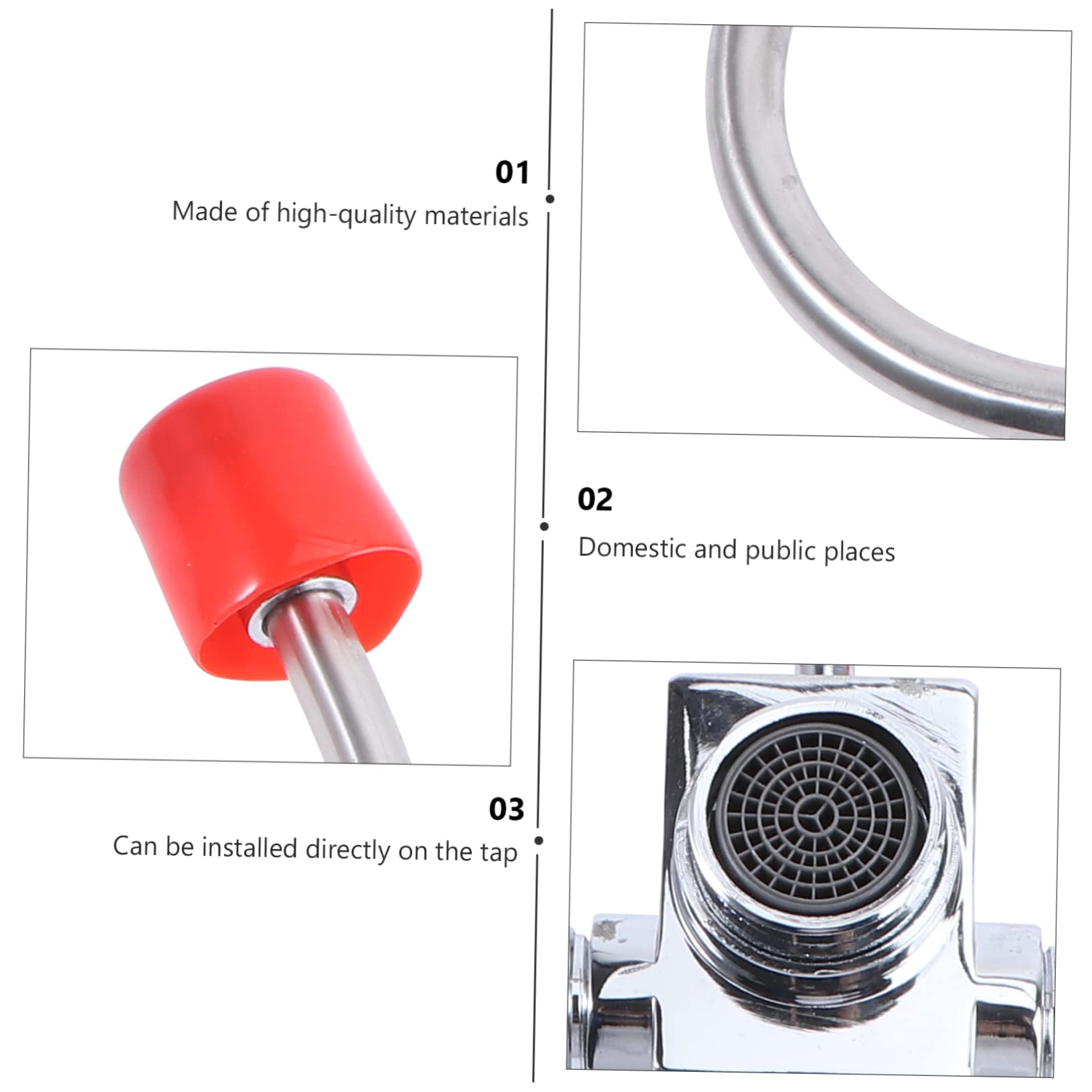 MAGICLULU Lavado de Emergencia de Acero Inoxidable con Flujo de Agua Ajustable para Montaje en Lavabo en Fábricas Químicas y Laboratorios