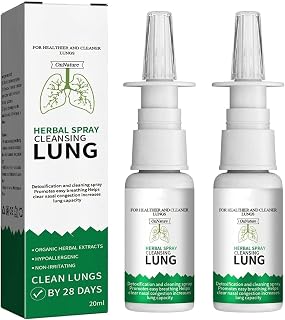 Lung Detox Herbal Cleanser Spray for Smokers Clear Nasal Congestion,20ml Fast Acting Lung Cleanse & Detox