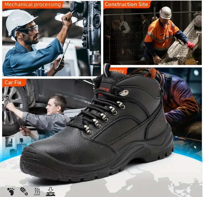 Safety Shoes Suitable for Hiking Climbing and Outdoor Work，Anti-smashing Anti-piercing Safety Shoes4