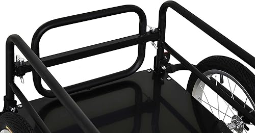 Miniatura 8 de Aosom  Remolque de cargaequipaje para bicicleta Wanderer, color negro