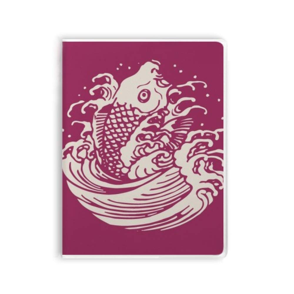 Carnet de notes poisson style japonais couverture souple idée cadeau pour écrivain - 4