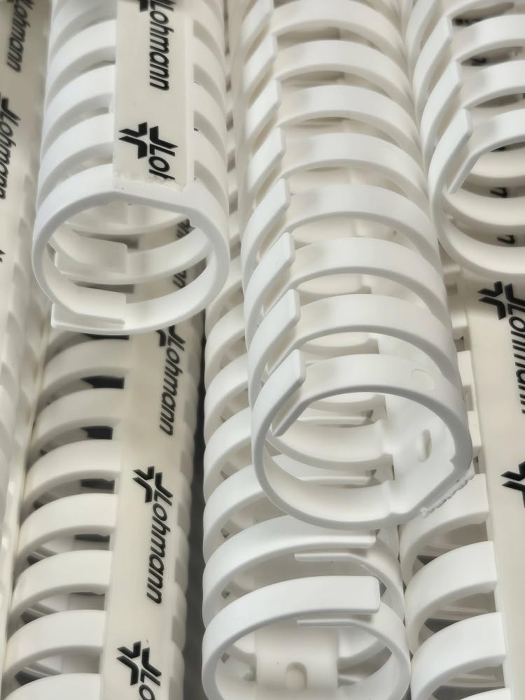 Flex Verdrahtungskanal weiß Ø 30mm 50cm Flexkanal rund selbstklebend fixierbar auch als Kabelkanal für den Schreibtisch flexibel einsetzbar