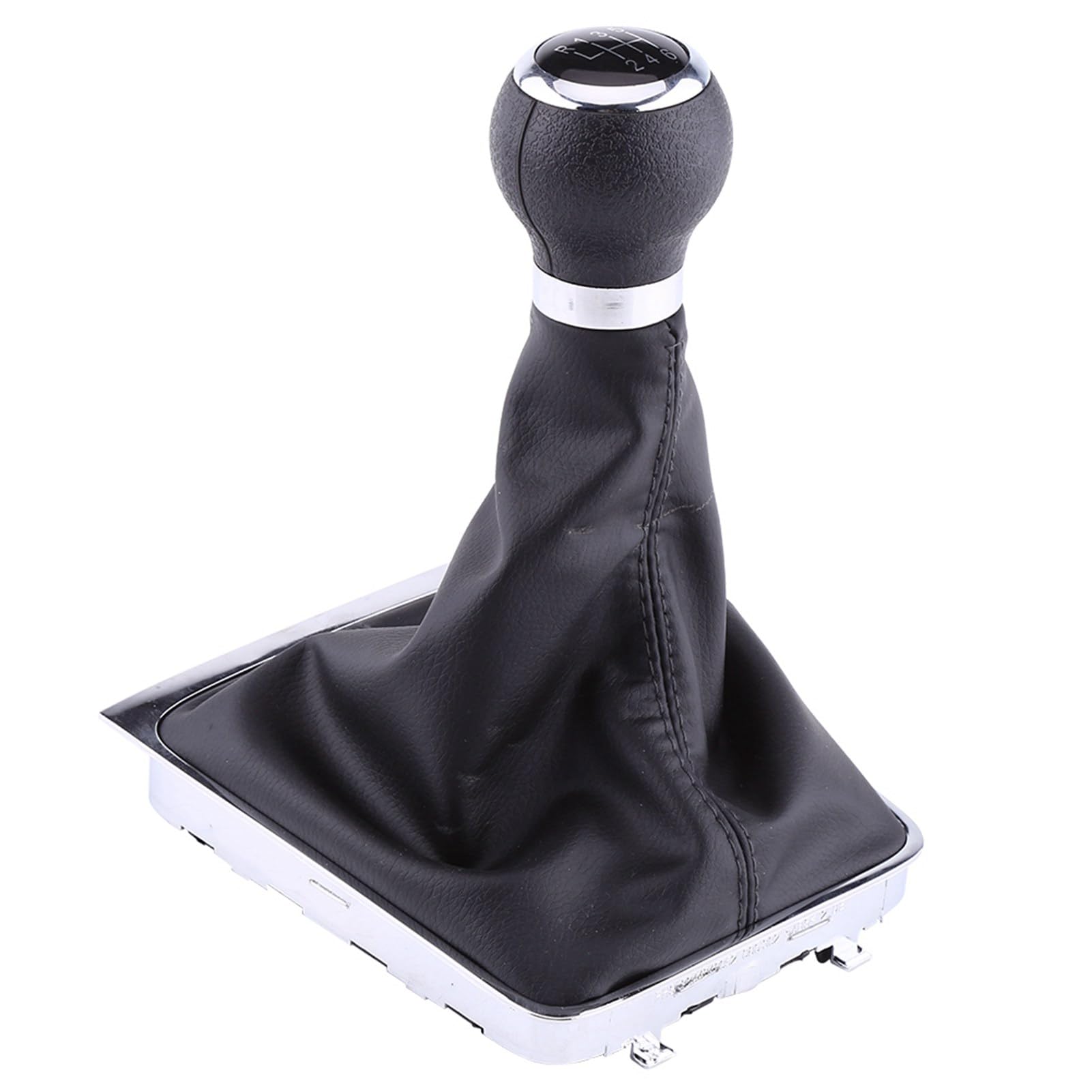 Keenso Shown As Picture 6 Speed Car Gear Shift Knob Gaiter Gearstick Gaitor Boot Kit With Leather Dustproof Cover For B6 2005-2012