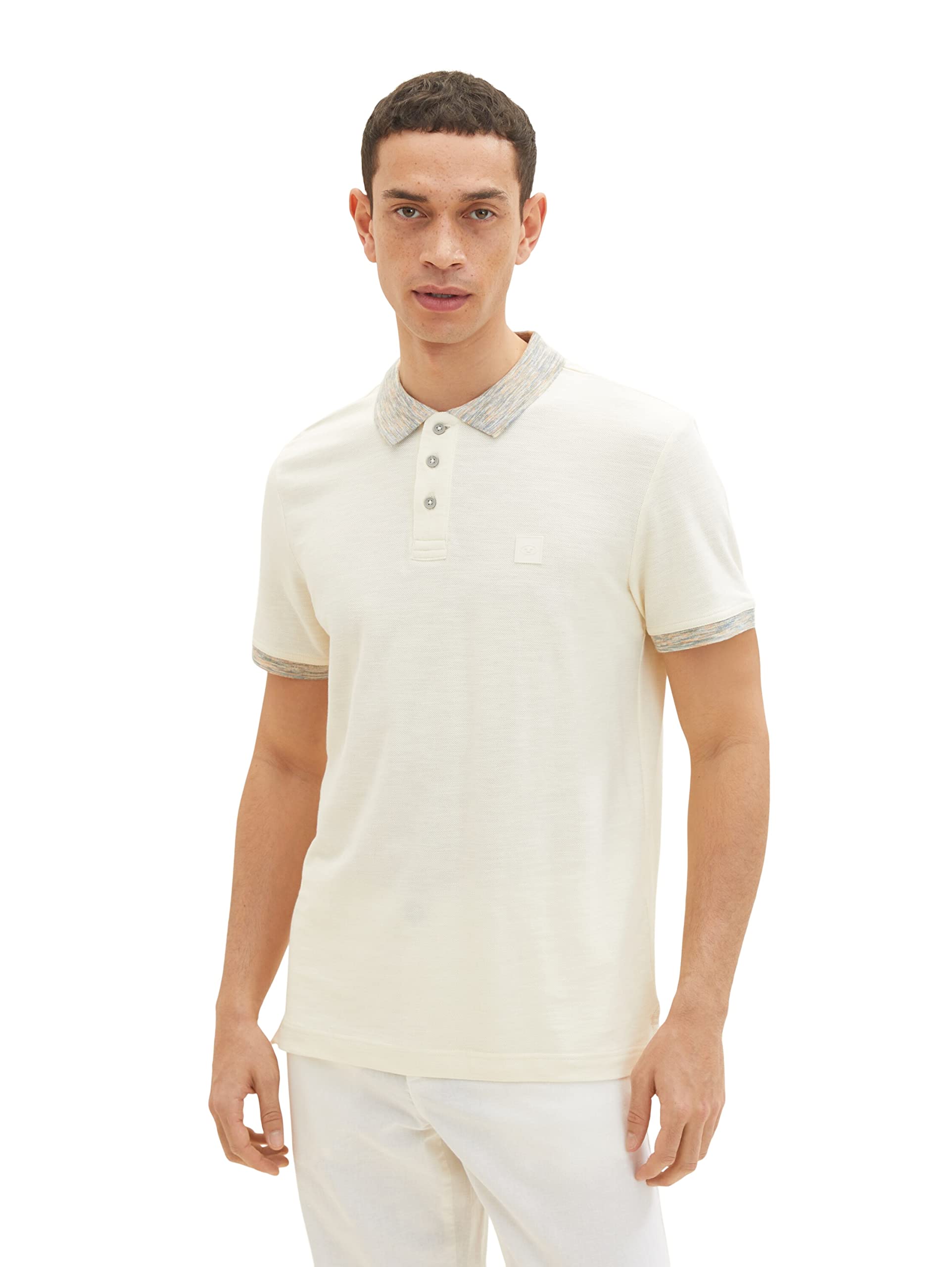 TOM TAILOR Men's 1035628 Polo Shirt, 18592 - Vintage Beige, XL