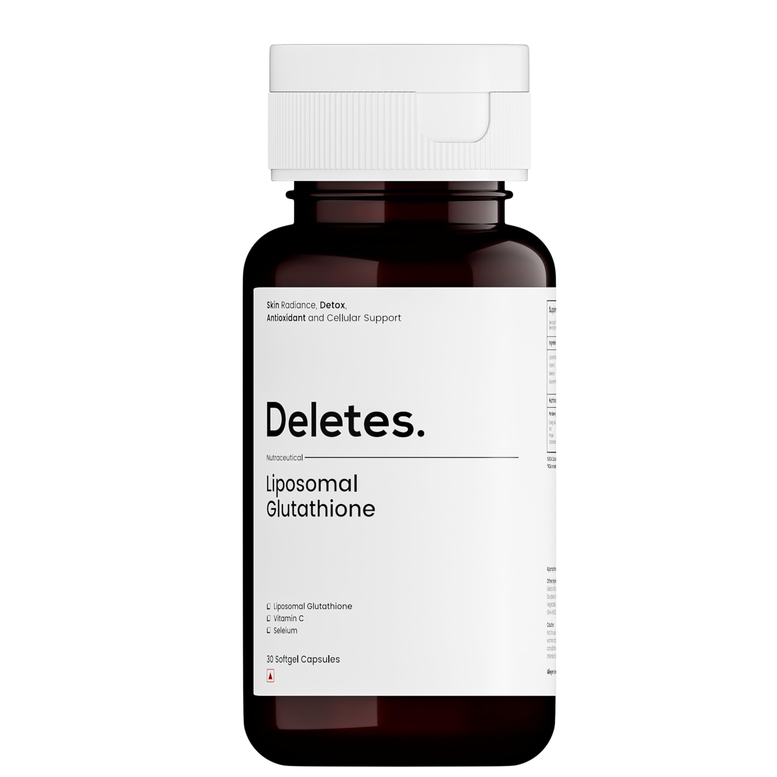 DELETES Liposomal Glutathione 30 Softgel Casules