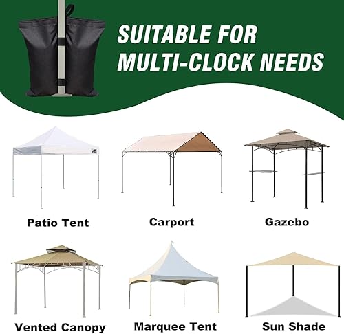 Miniatura 9 de Eurmax - Bolsas de peso para toldo para tienda de campaña desplegable, bolsas de arena para refugio instantáneo al aire libre, toldo para pies,