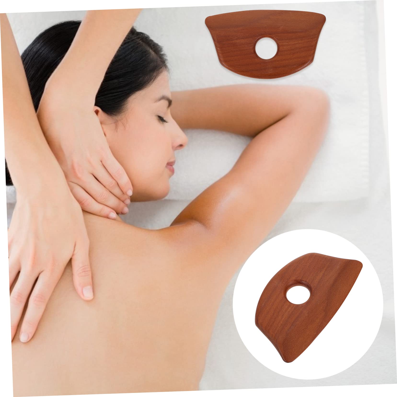 Beaupretty 1pc Scraping Board Scraping Plate for Scraping Wood Tools Scraping Tool Foot Massage Tool Thai Tools Facial Massager Scraper Facial Beauty Roller Mutitool Face Massage Board Wooden