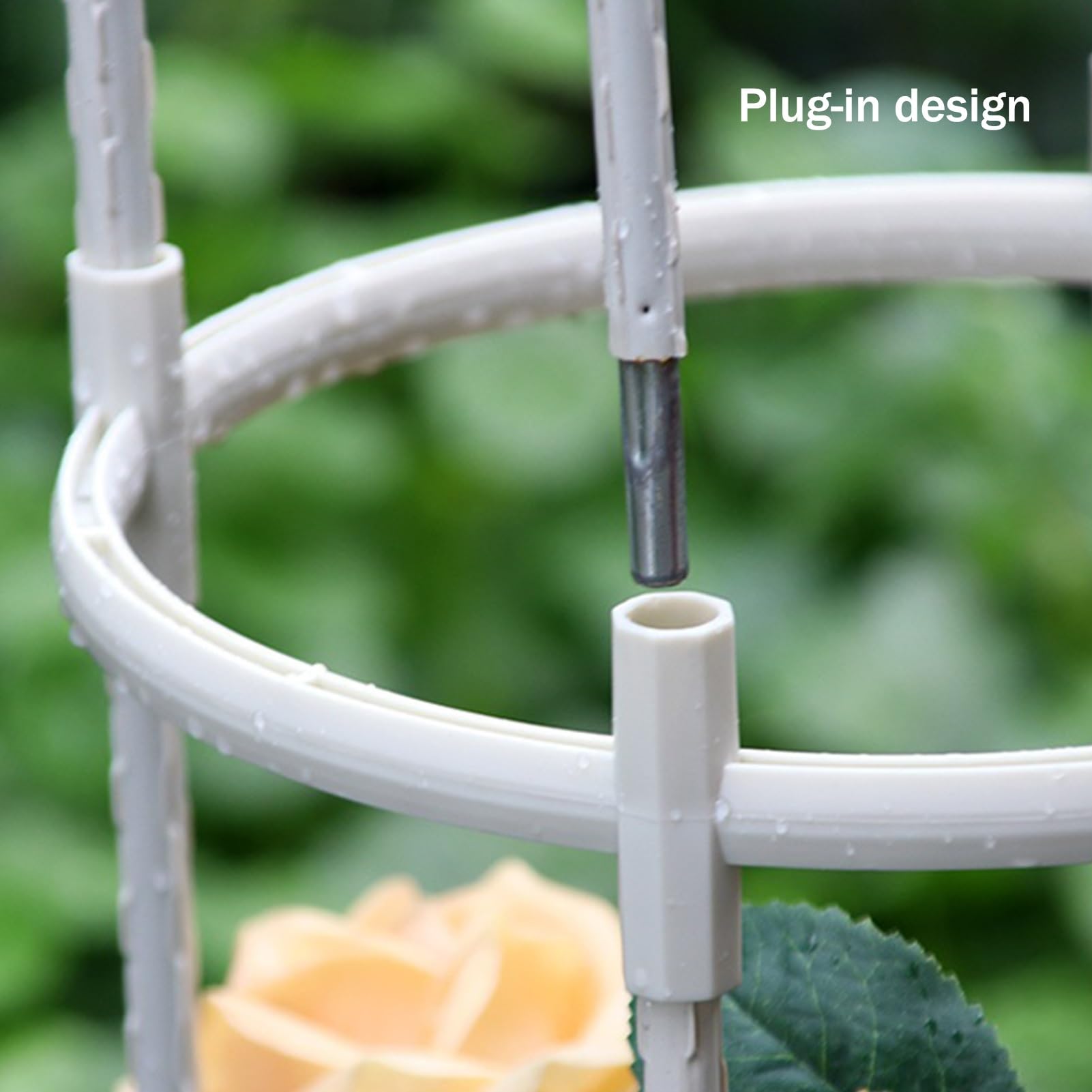 Obelischi Metallici da Giardino Supporto per Piante Rampicanti
