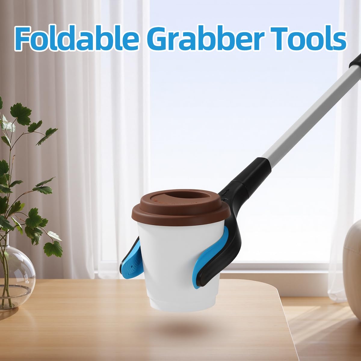 81.3 cm Grabber Reacher Składany Aluminiowy Ciężki Trwały Lekki Chwytak Ręczny dla Starszego Asystenta Reachingu (1)