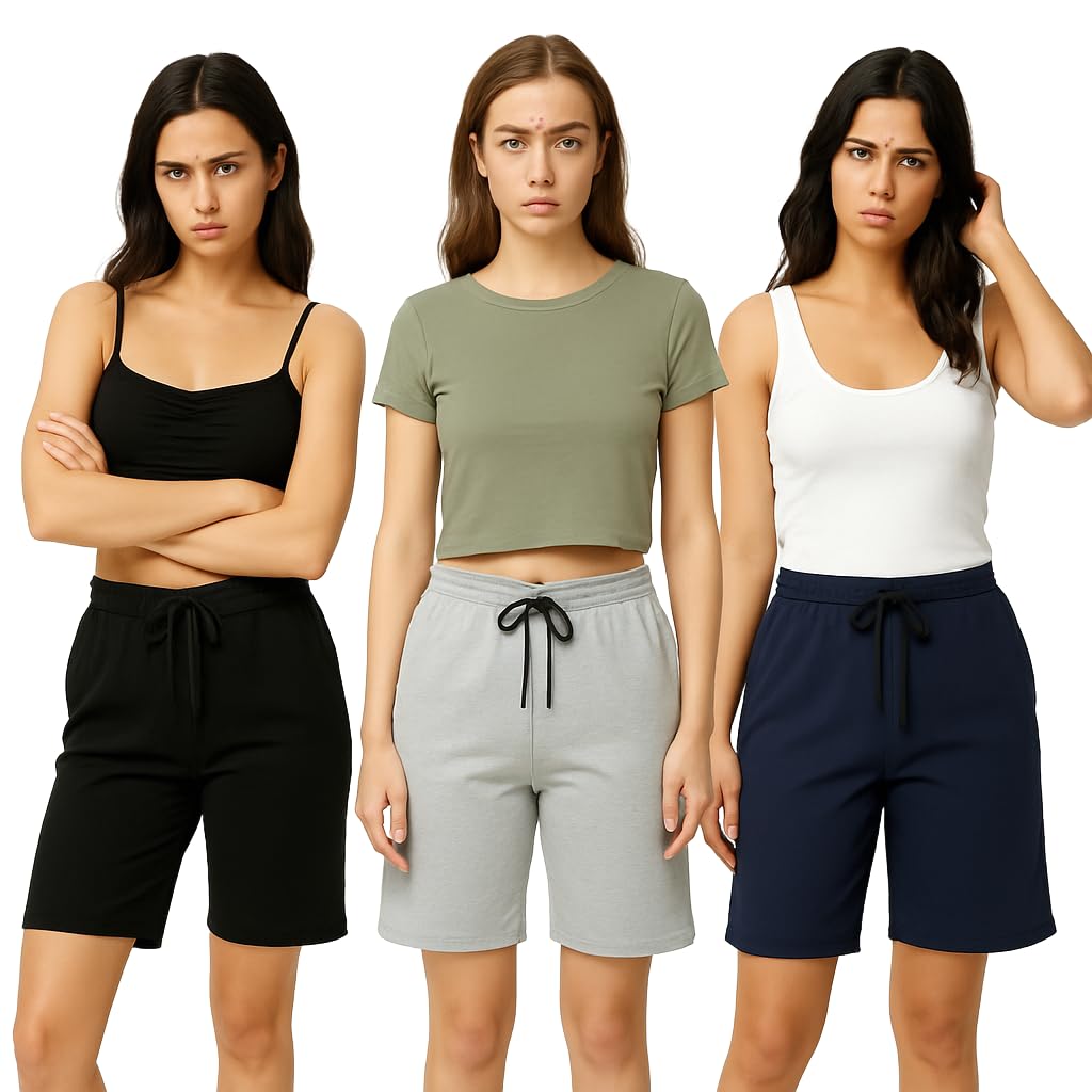 Clothing Accessories Women Sportswear Base Layers Compression Shorts R001 VBY24 Black Grey Navy Parent-image-45
