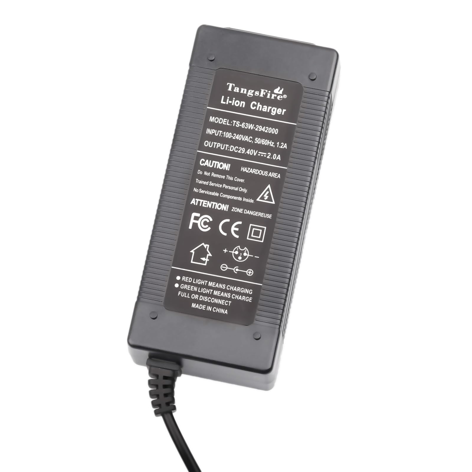 29.4V 2A Chargeur Overboard Universel pour 25.2V 25.9V 24V Batterie Scooter Rchargeur trotinette Electrique urbanglide