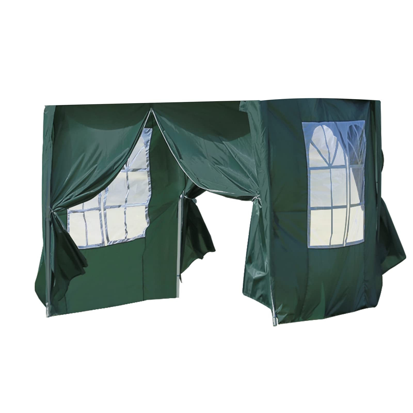 LEMROE 2x2m Gazebo Side Panels, Water-Resistant 210D Replacement Green — image 1