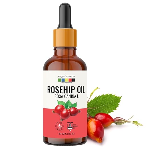 Organix Mantra Rosehip Seed Body Oil for Face Wrinkles, Fine Lines, Under Eye, Curly Hair | 100% Pure, Natural & Cold Pressed Oil, 30ML at Rs. 520