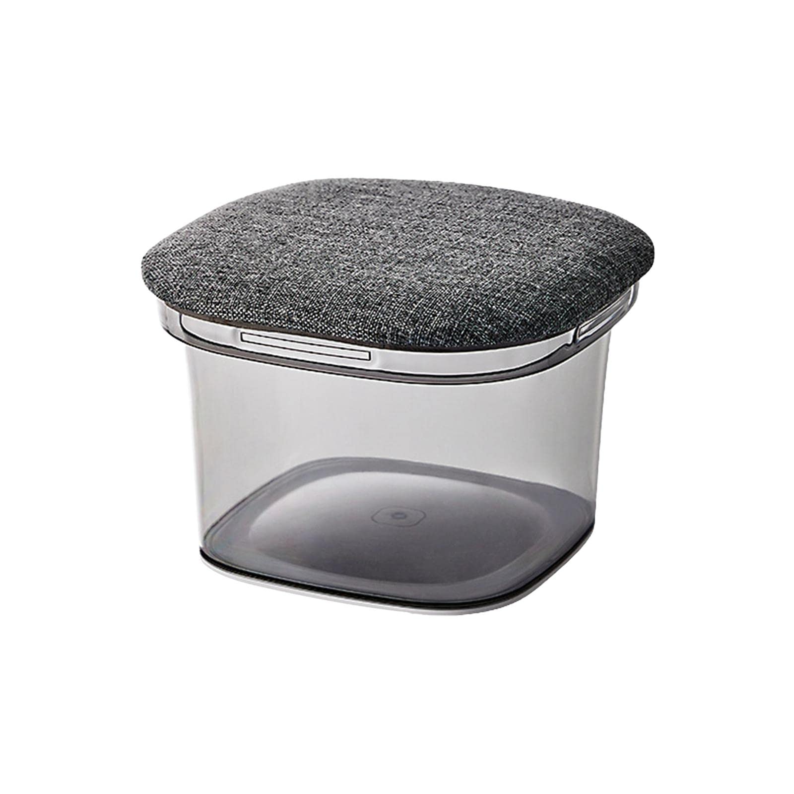 Toys Storage Ottoman Shoe Stool Portable Clear Padded Seat for Living Room S Gray| Ottomans, Footstools & Poufs|Home & Garden-image-31