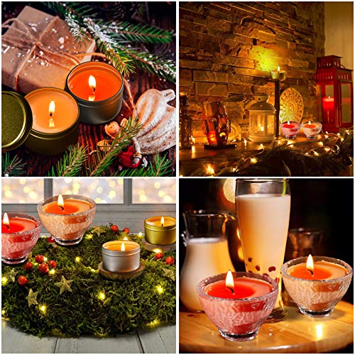 Pajaver Kerzenherstellung Zubehör, Kerzen Selber Machen Set, 50 Kerzendochte für Kerzen und Docht Aufkleber, 4 Kerzenglas, 2 Docht Zentrierung Gerät , 1 Wasserbad-Schmelzschale Kein Sojawachs - Image 6