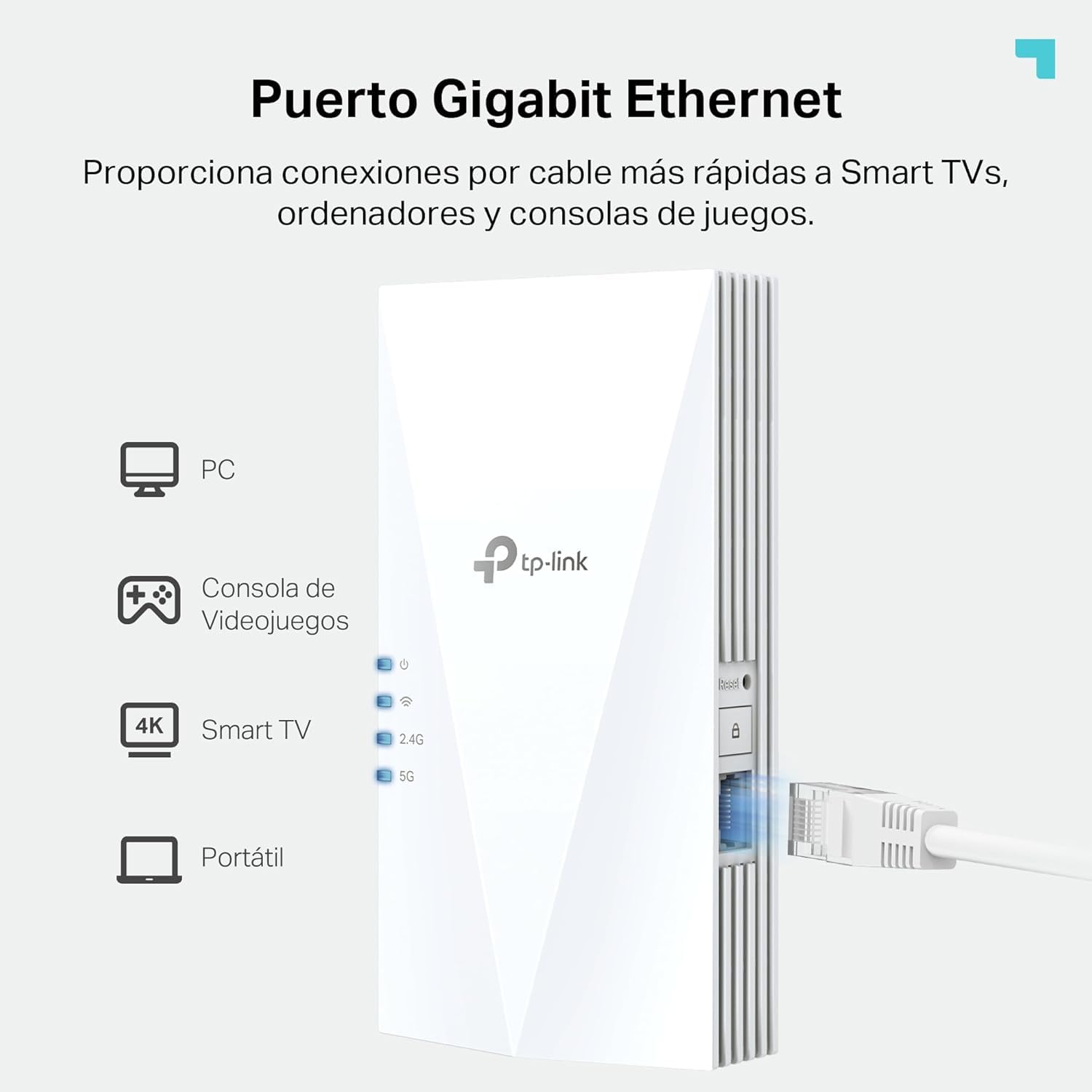 TP-Link AX1500 Dual Band Wi-Fi 6 Range Extender, Broadband/Wi-Fi Extender, Wi-Fi Booster/Hotspot avec 1 Gigabit Port, mode d'accès intégré, fonctionne avec n'importe quel routeur Wi-Fi, UK Plug