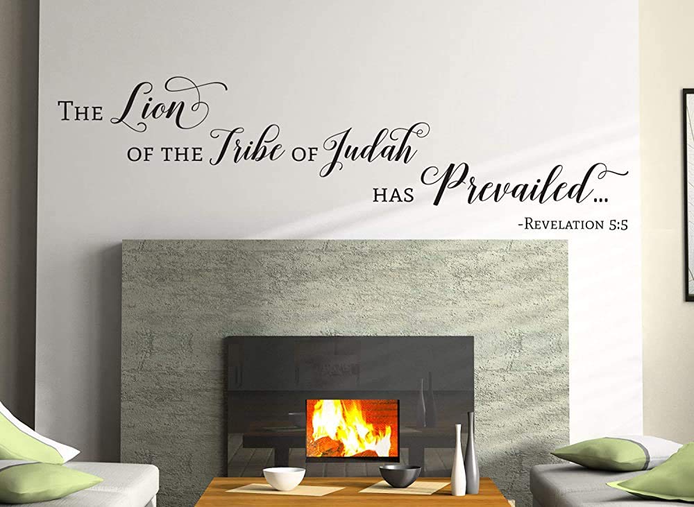 Buy Vinyl Wall Art Decal Revelation 55 The Lion of The Tribe of Judah