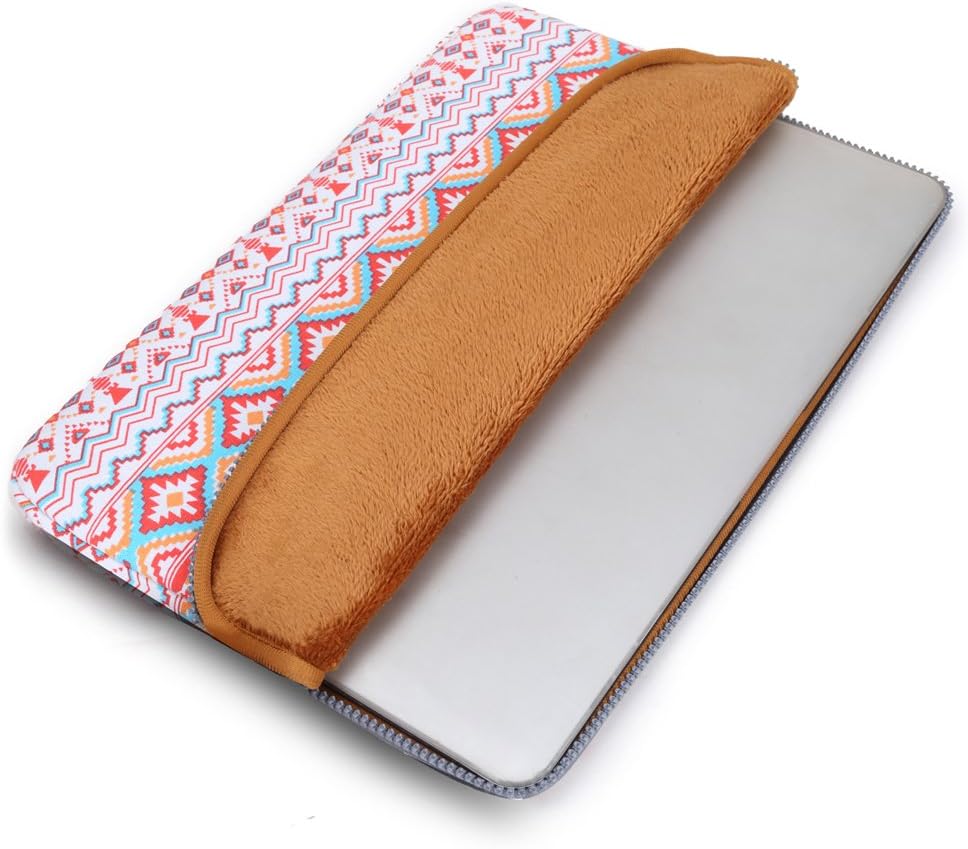 Coodio® Shockproof 33-33.8 cm (13-13.3 inch) Ultrabook Laptop Notebook Pattern Sleeve Bag for Apple MacBook Air 13, MacBook Pro Retina 13, Chromebook 13 - Bohemian Stripe Orange