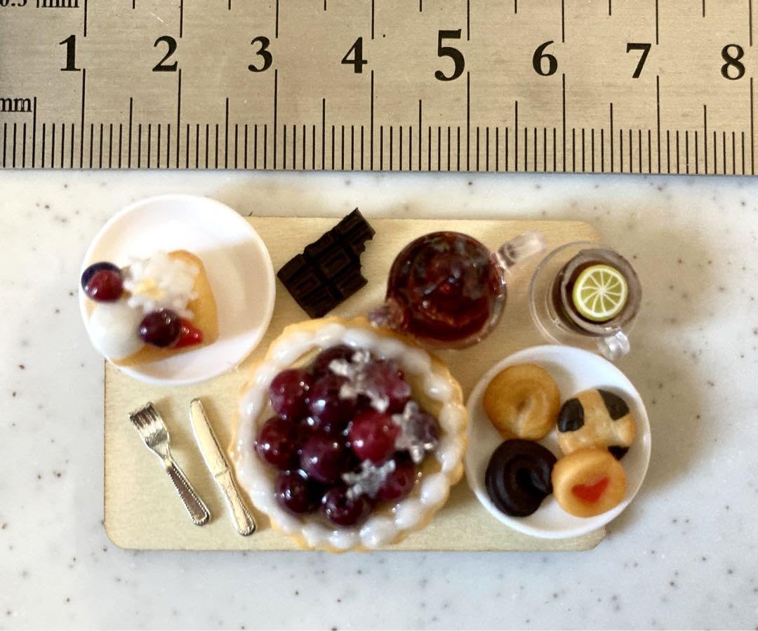 Amazon.co.jp: ミニチュアスイーツ ダークチェリースイーツと