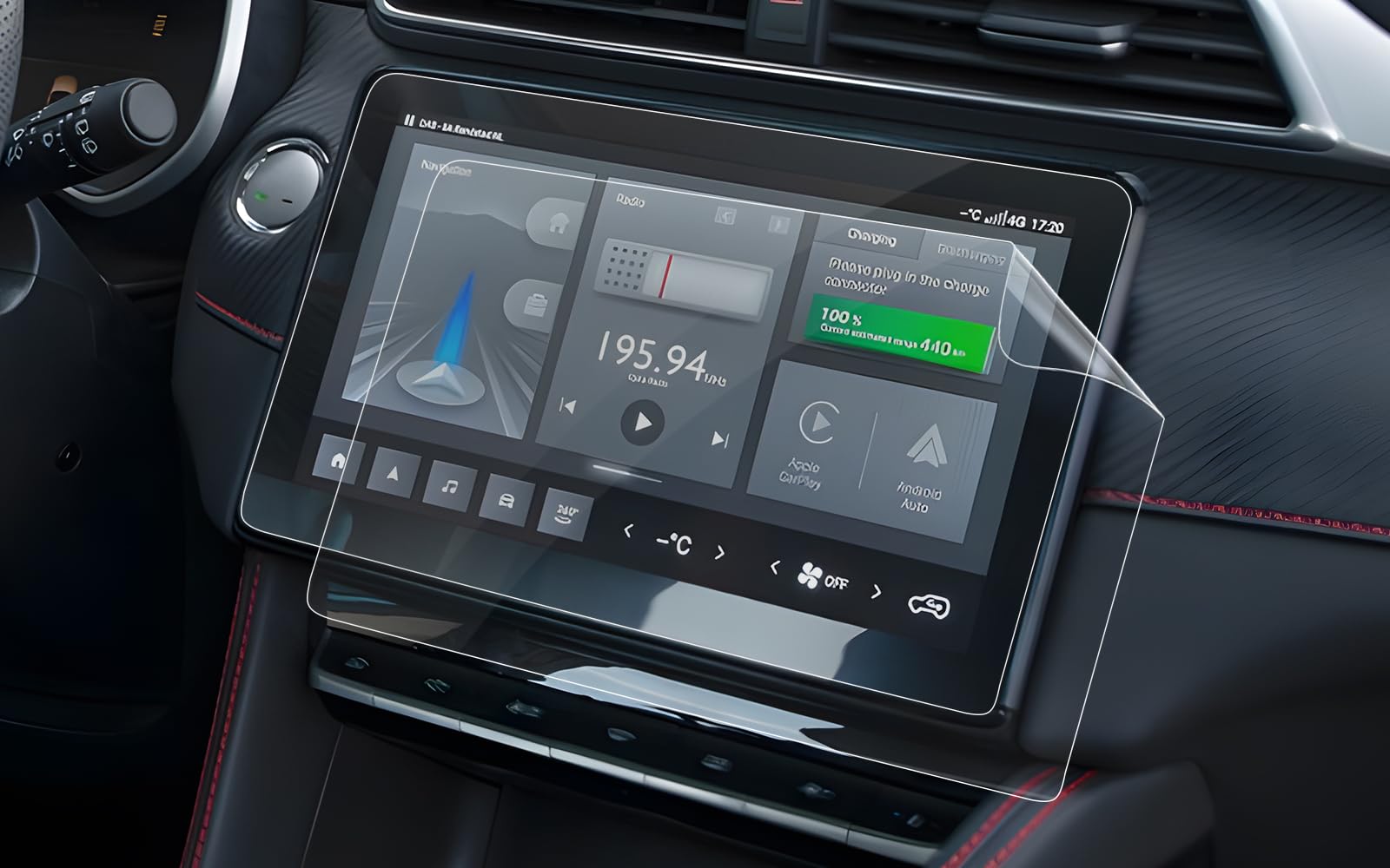 Brotect Pellicola Protettiva Opaca Anti-Riflesso Per Porsche Taycan 2021 Sistema Infotainment (2 Pezzi) - Made In Germany, Anti-Impronta - 4