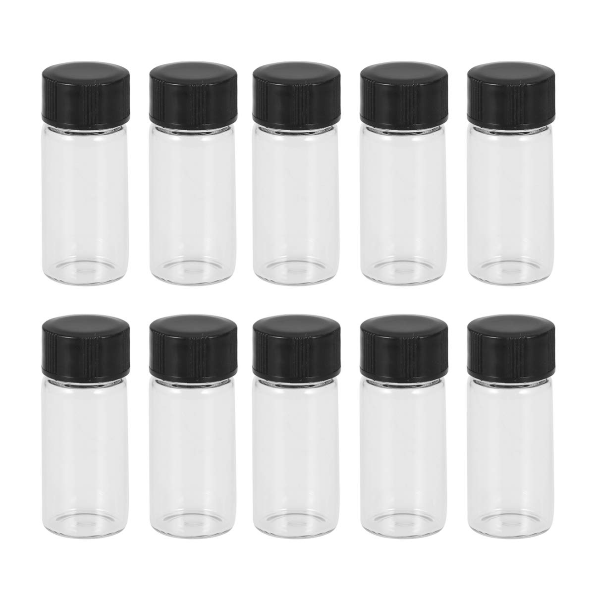 20pcs Mini Wish Bottle Mini Cork Jar Clear Container