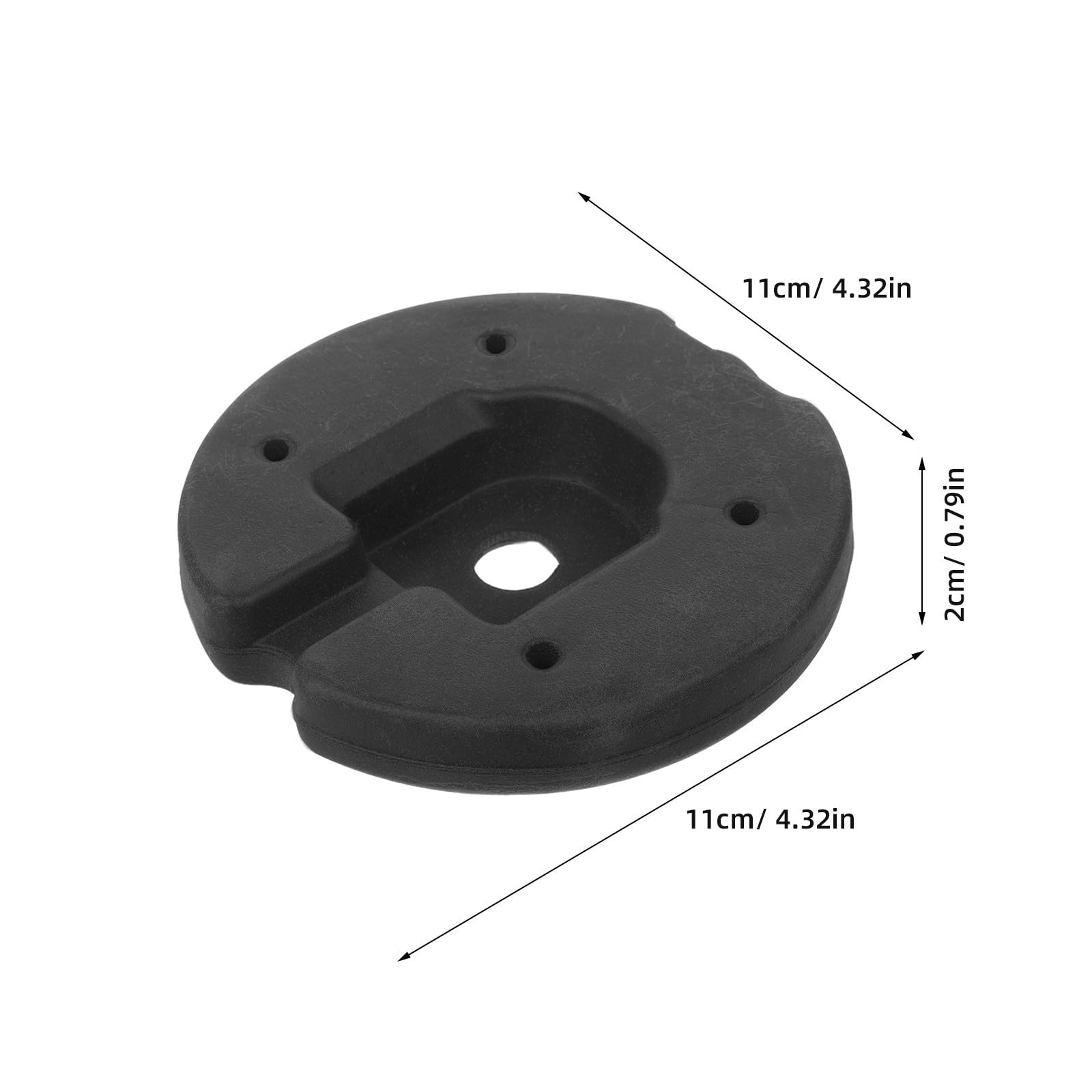 Toyvian Peso para Lámpara de Pie y Mesa Plástico Base Redonda, 4 Piezas