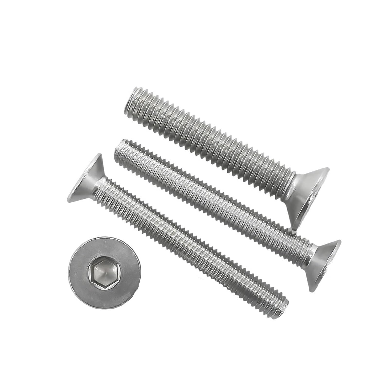 Śruba imbusowa M2-M6 ze stali nierdzewnej 304 | Maszyna metryczna sześciokątna 50-200 szt(DIN7991,M3x40(200pcs))