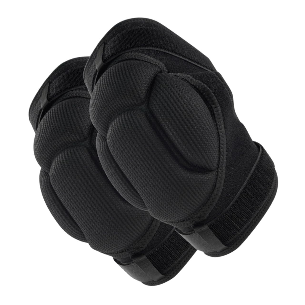 SOESFOUFU 1 Pair Dancer Knee Pads Sponge Support Sleeves for Men Women Adjustable Straps Garden Sports Black Large