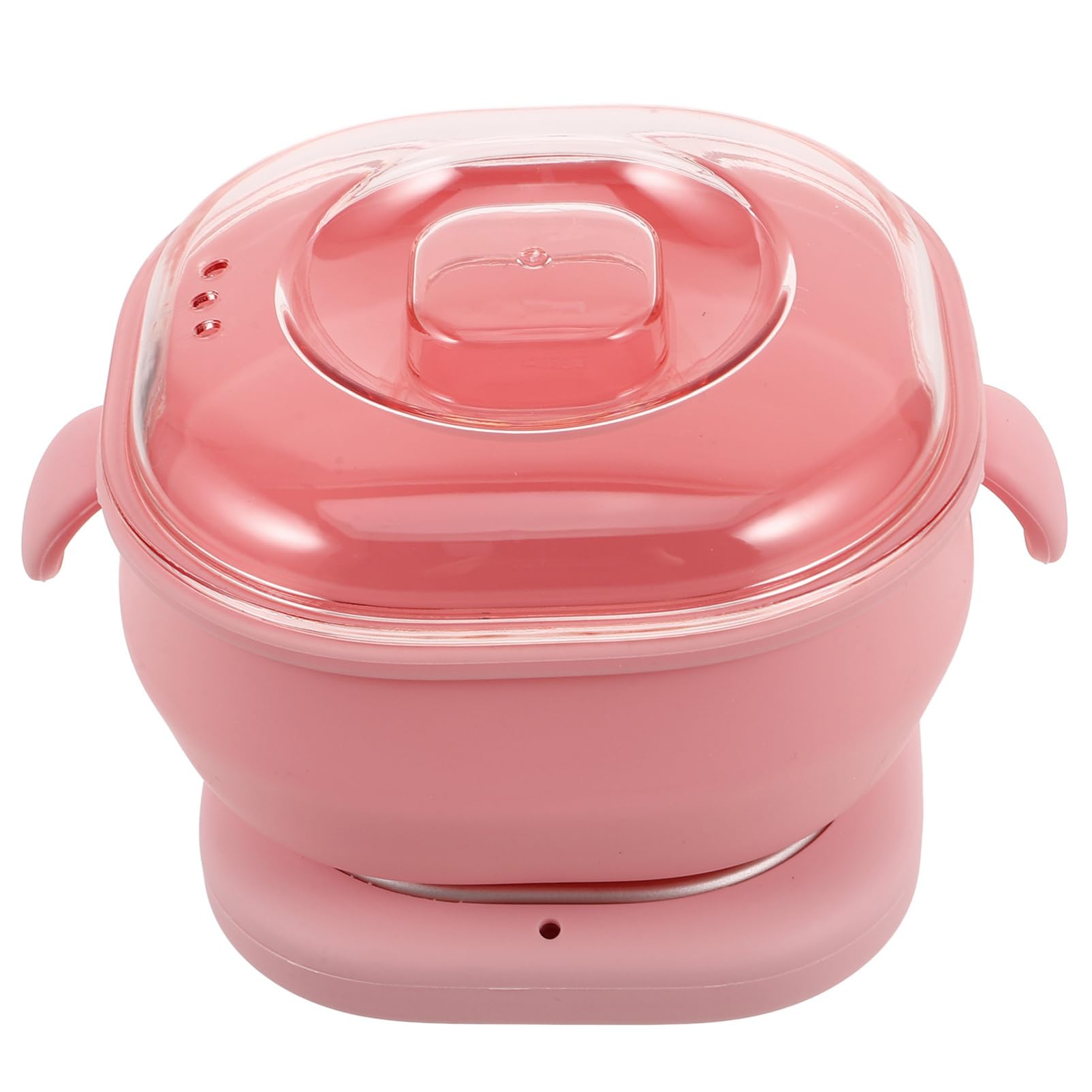 Scaldacera Elettrico per Depilazione, Pentola in Silicone Pieghevole Rosa | Riscaldamento Rapido e Uniforme, Non Aderente e Facile da Pulire, per Ascelle e Gambe, Casa o Salone