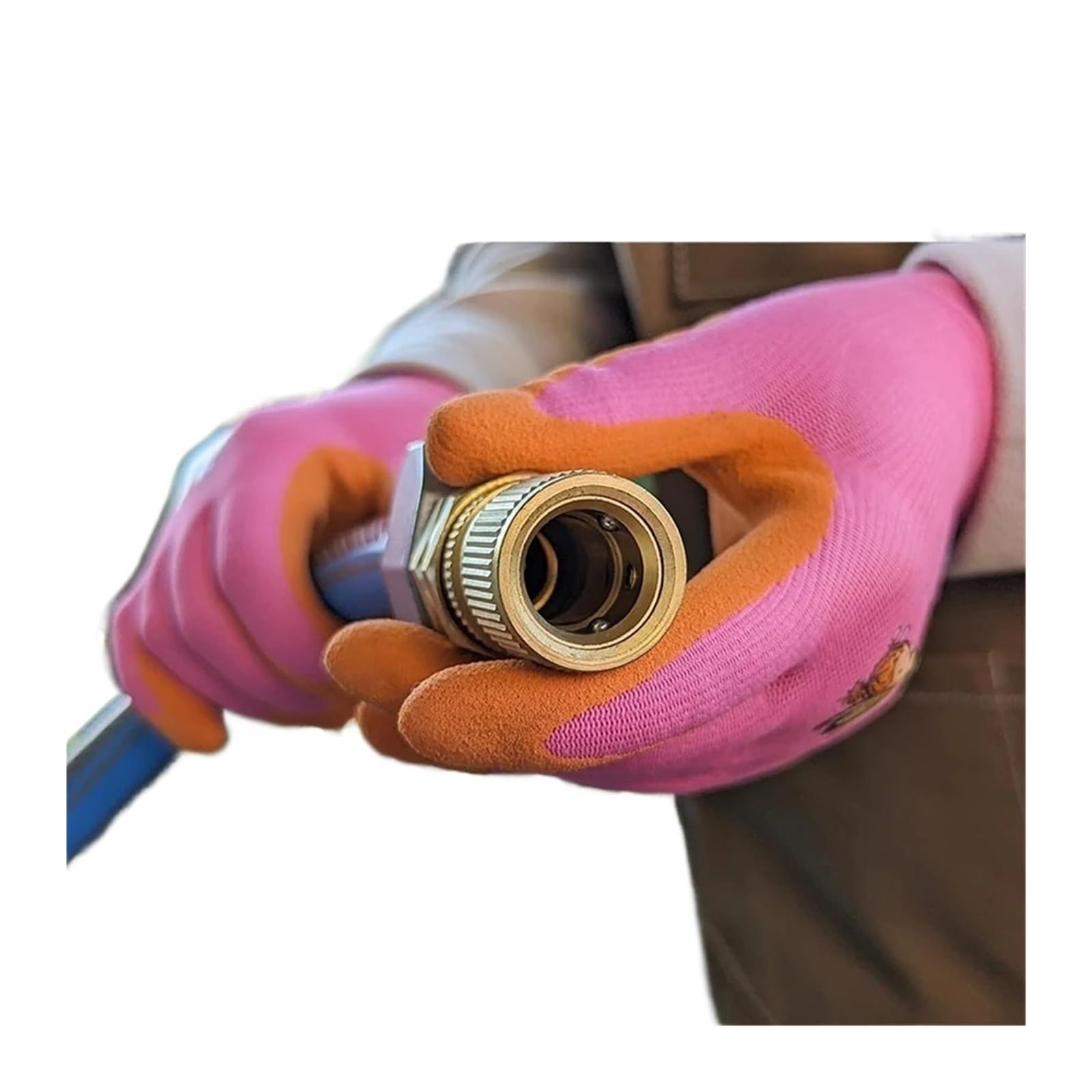 Conector de conexión rápida de latón for manguera de agua de alta resistencia, apto for mangueras de jardinería de 3/4".(4 Set (EU Standard))