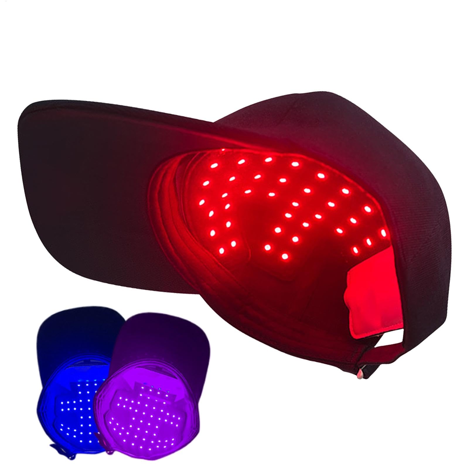 Stimola il cuoio capelluto e riduce lo spargimento, berretto per la crescita dei capelli, cappello a LED a infrarossi, promuove i capelli più spessi, design leggero, per la prevenzione 'alopecia,