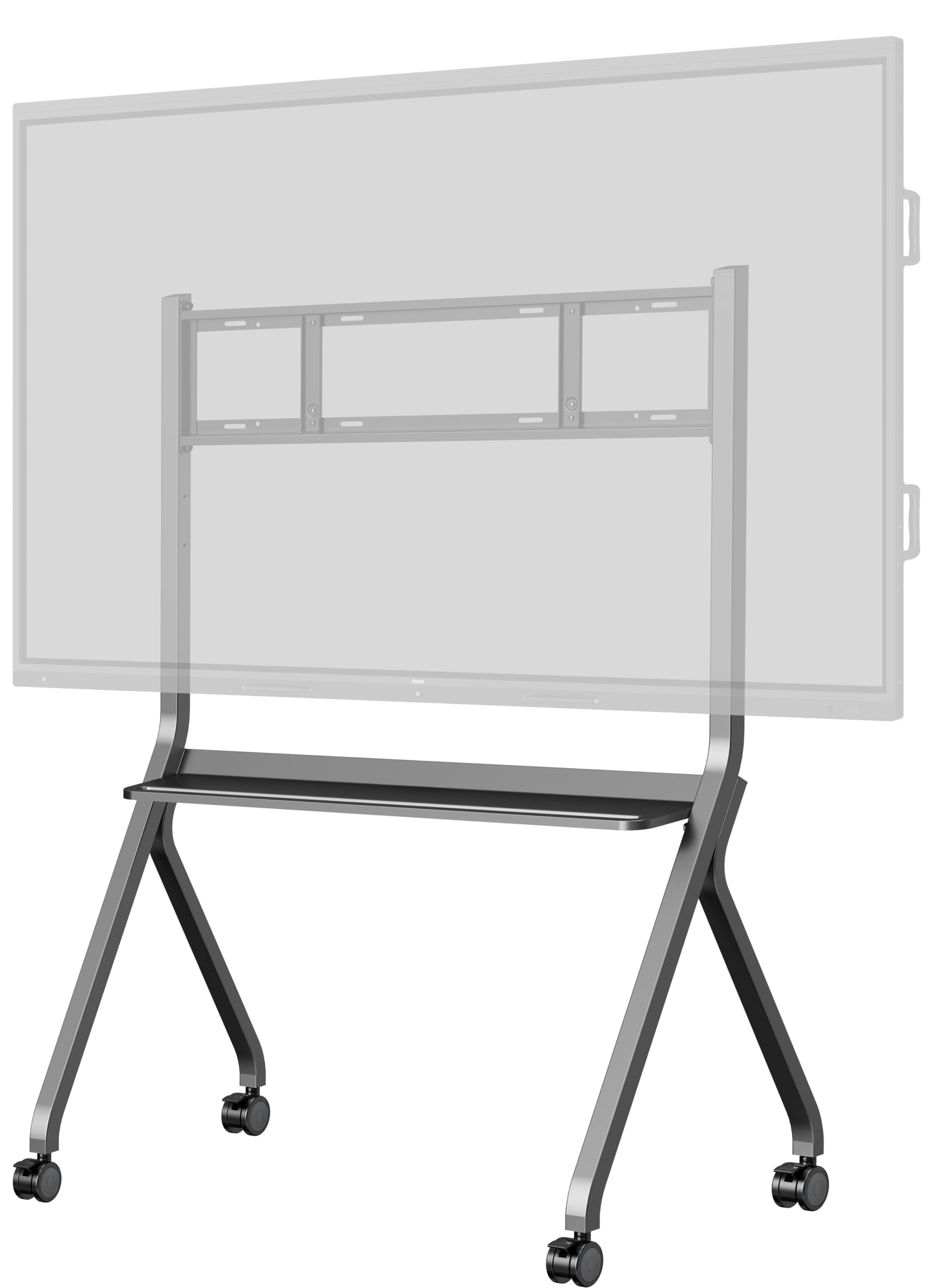 iiyama MD-CART02-S1 Mobiler Rollwagen mit Zubehörfach für (interaktive) Großformatdisplays bis 86"
