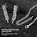 Yean Silver Bride Wedding Jewelry Set Crystal Bridal Necklace Earrings Sets Rhinestone Bridesmaid Party Choker Necklace Drop Dangle Earrings Set for Women