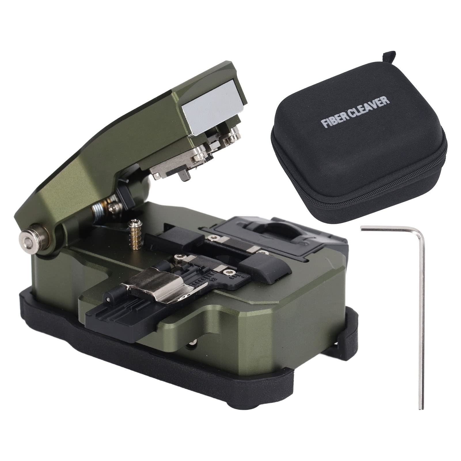 Hyuduo Cuchilla de Fibra óptica, Cortador de Fibra óptica con Retorno Automático AUA X8 Ángulo de Corte de 0,5 Grados Longitud de Corte de 9 a 16 Mm para Técnicos de Campo de Empalme de de 0,25 Mm y