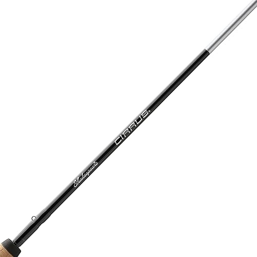 Miniatura 5 de Shakespeare Cirrus - Caña de pescar giratoria de 6 pies 6 pulgadas y carrete combinado, 2 piezas de caña de grafito en blanco, carrete giratorio