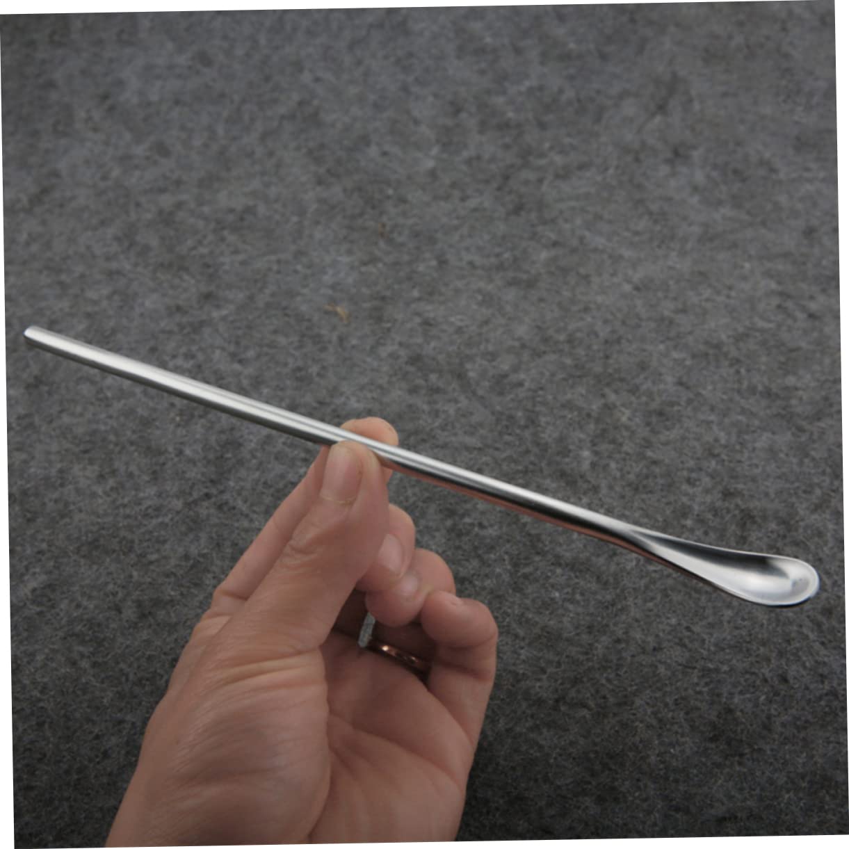 TIDTALEO Stainless Steel Long Handle Spoon Versatile Coffee Tea and Ice Spoon for Kitchen Party Use Ergonomic Design for Easy Gripping High Gloss Finish Silverware