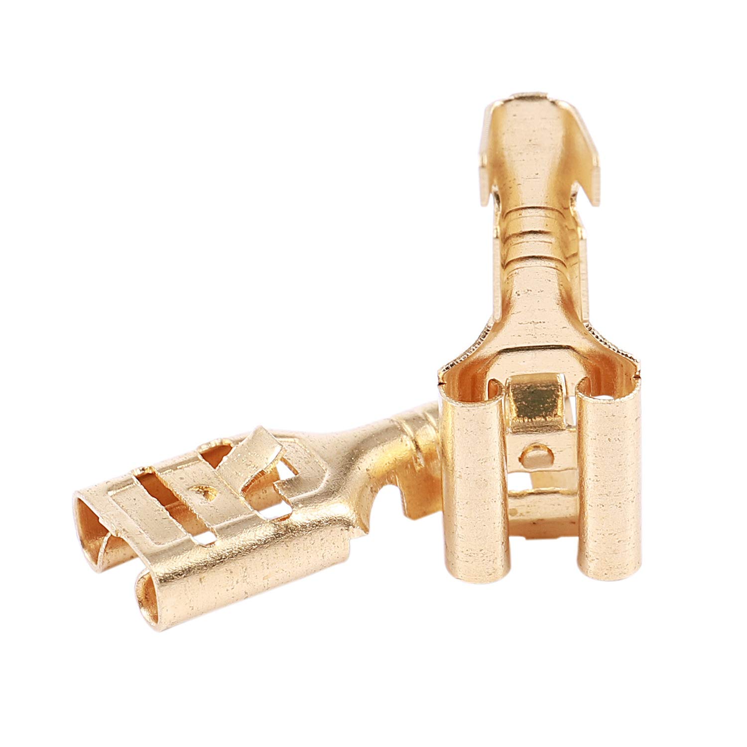 6,3 Mm Connettori Vanga/lucar Donna Ottone X 100 - Terminali - Foto 12