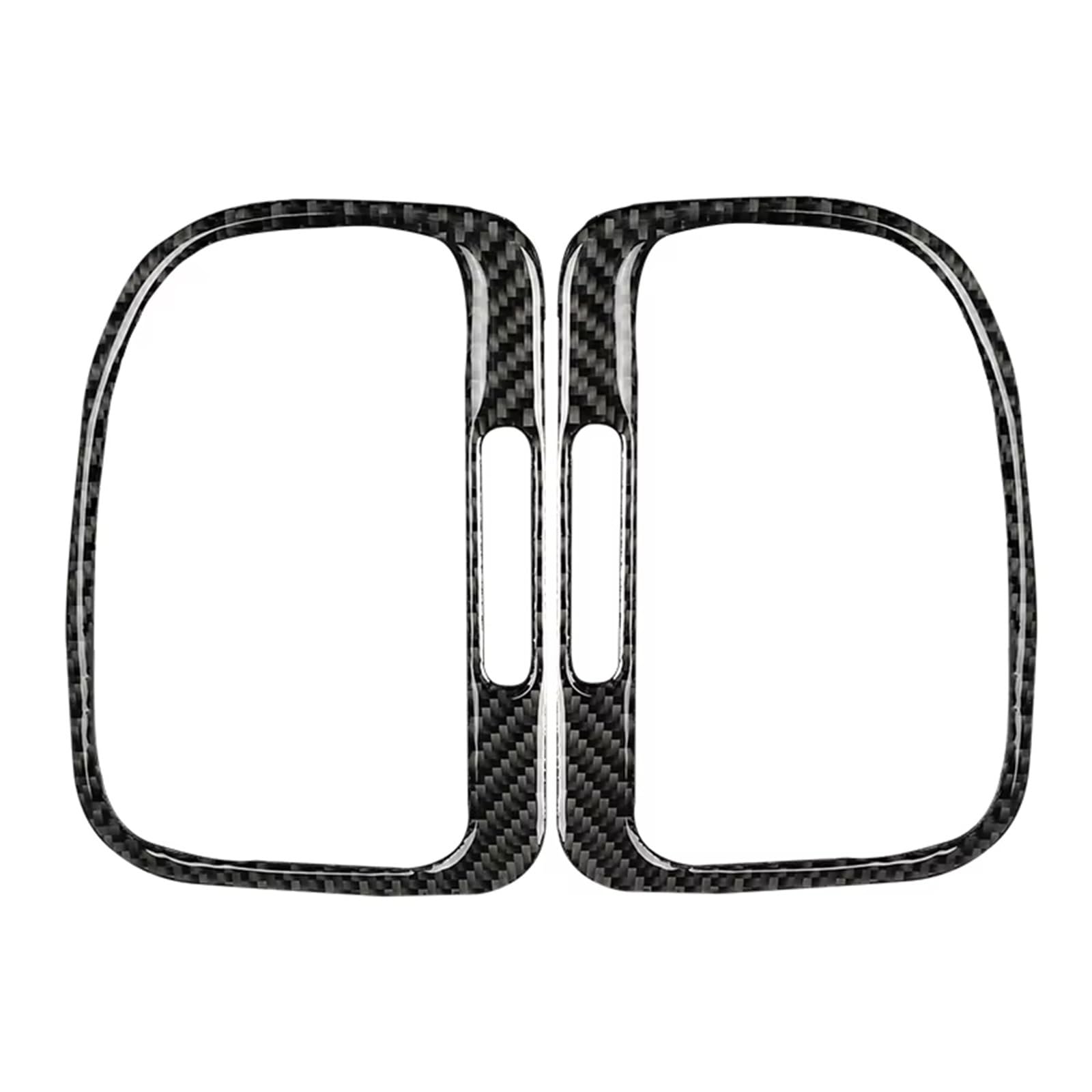 Compatible with Vw for Golf 6 for GTI R MK6 2008 2009 2010 2011 2012 Car Instrument Panel Left Right Air Vents Decoration Cover Stickers Car Decoration(Black)