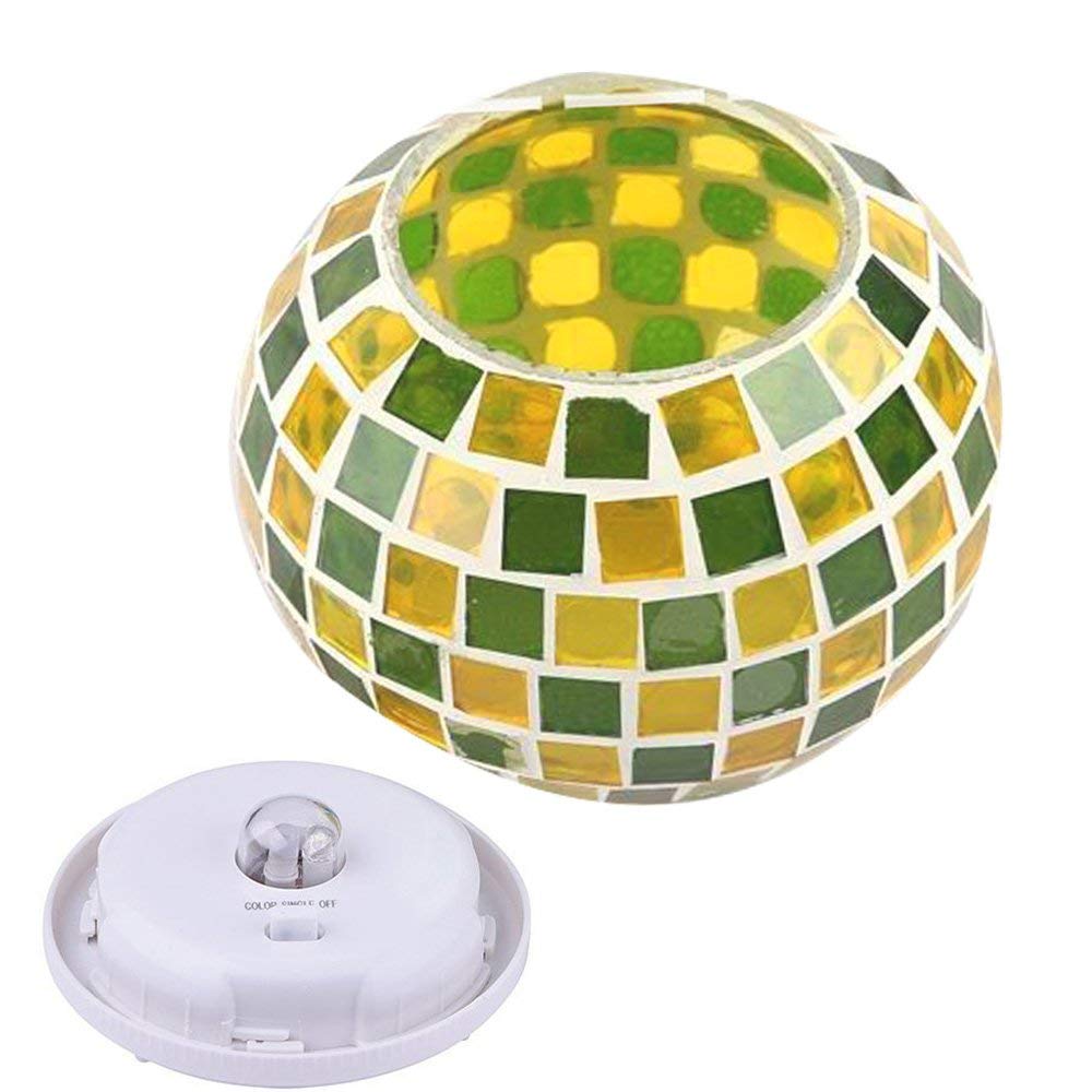 KEEDA Solar-Gartenlampe Mit RGB Farbwechsel – Mosaik-Glas Design, Automatisches Nachtlicht Für Terrasse & Garten