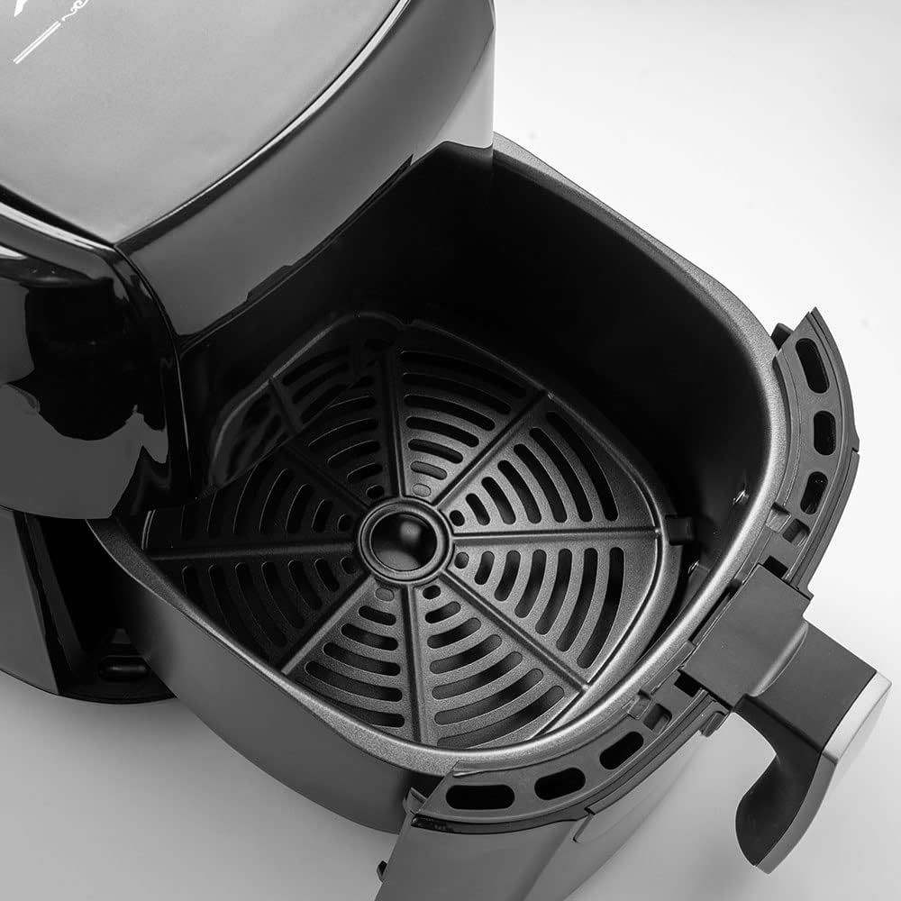 AMC Friggitrice ad aria calda touchscreen da 5,5 lt cestello grande timer e termostato, Friggitrice senza olio, fornetto elettrico da 1400W con 7 metodi di cottura, Air fryer temperatura impostabile AMC Friggitrice ad aria calda touchscreen da 5,5 lt cestello grande timer e termostato, Friggitrice senza olio, fornetto elettrico da 1400W con 7 metodi di cottura, Air fryer temperatura impostabile