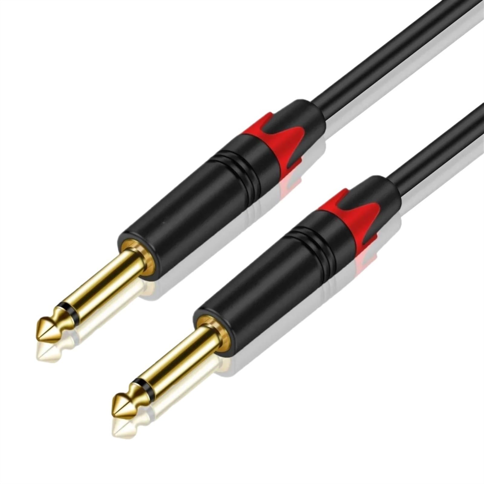 Kabel pomiarowy kątomierza, Kabel gitarowy męski 6,5 mm 1/4 cala do miksera, głośnika i wzmacniacza, różne rozmiary(Ts,8m)